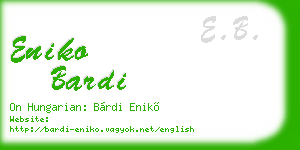 eniko bardi business card